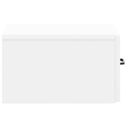 vidaXL Wall-Mounted Side Table High Gloss White 59 x 34.5 x 17 cm