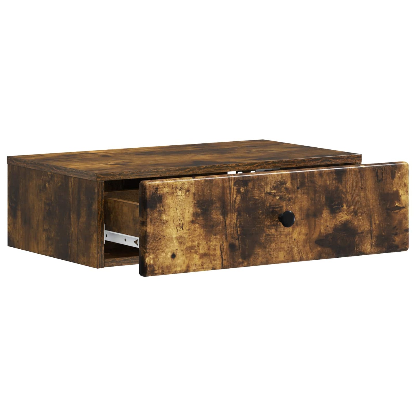 vidaXL Wall-Mounted Side Table Smoked Oak 59 x 34.5 x 17 cm