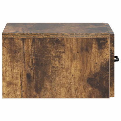 vidaXL Wall-Mounted Side Table Smoked Oak 59 x 34.5 x 17 cm