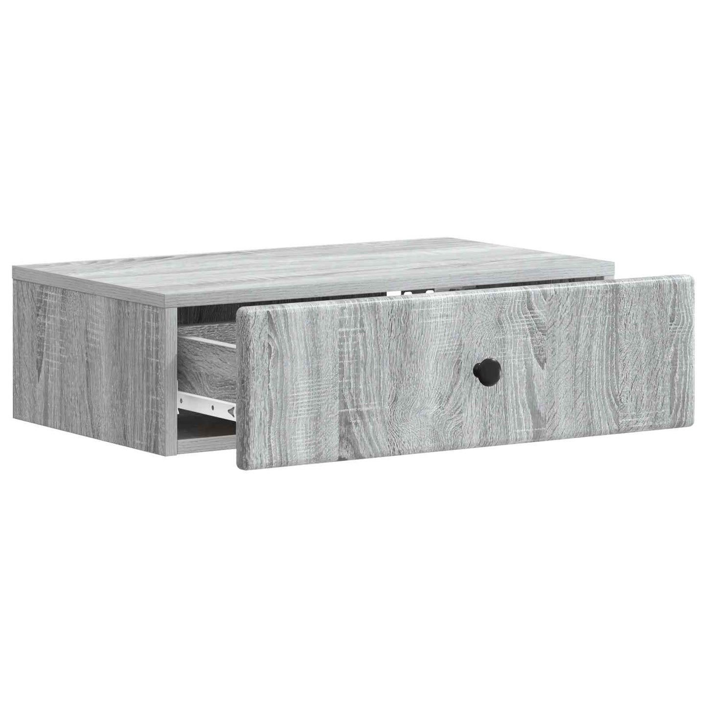 vidaXL Wall-Mounted Side Table Grey Sonoma 59 x 34.5 x 17 cm