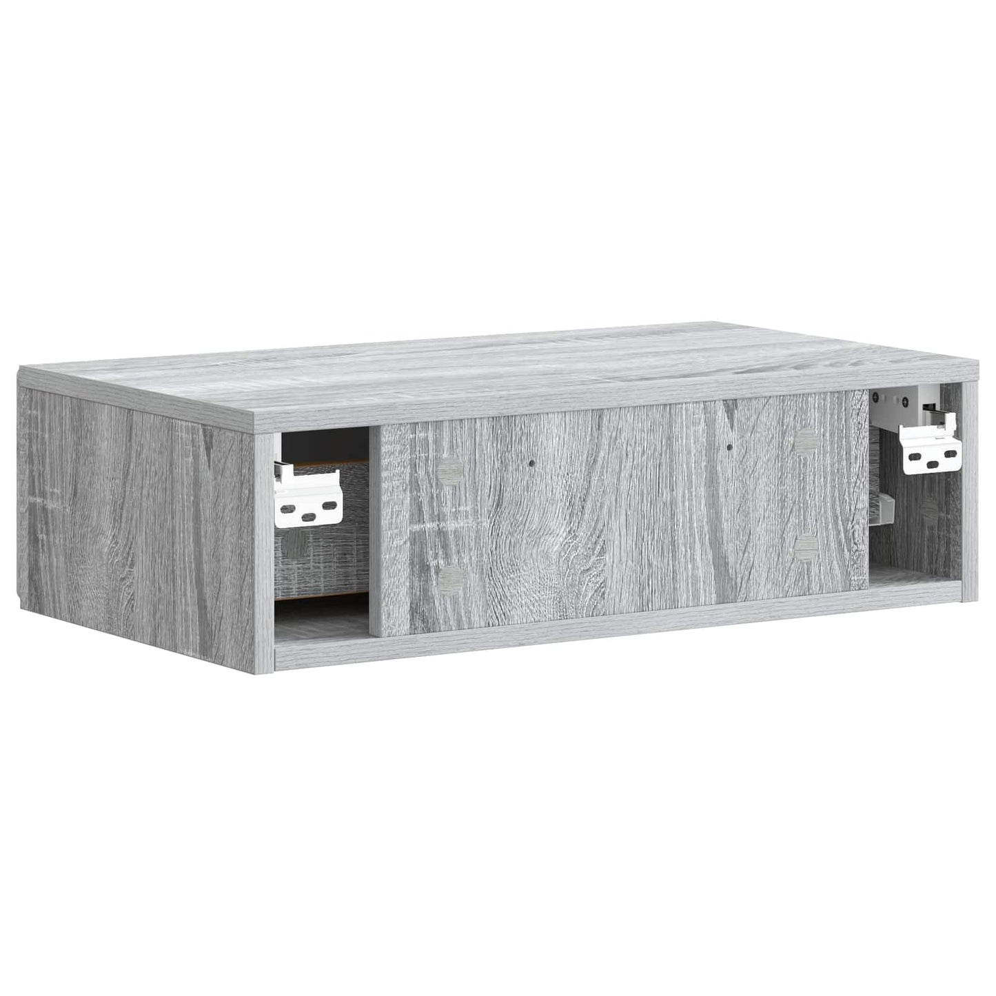 vidaXL Wall-Mounted Side Table Grey Sonoma 59 x 34.5 x 17 cm