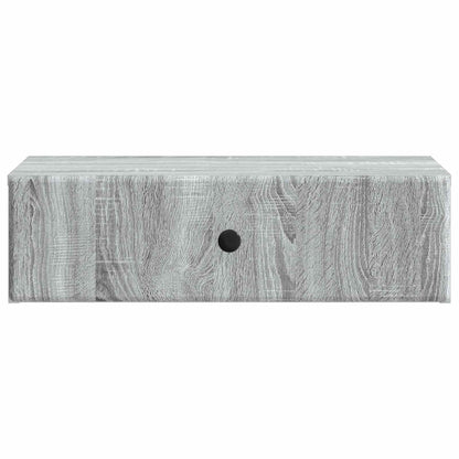 vidaXL Wall-Mounted Side Table Grey Sonoma 59 x 34.5 x 17 cm