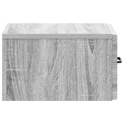 vidaXL Wall-Mounted Side Table Grey Sonoma 59 x 34.5 x 17 cm