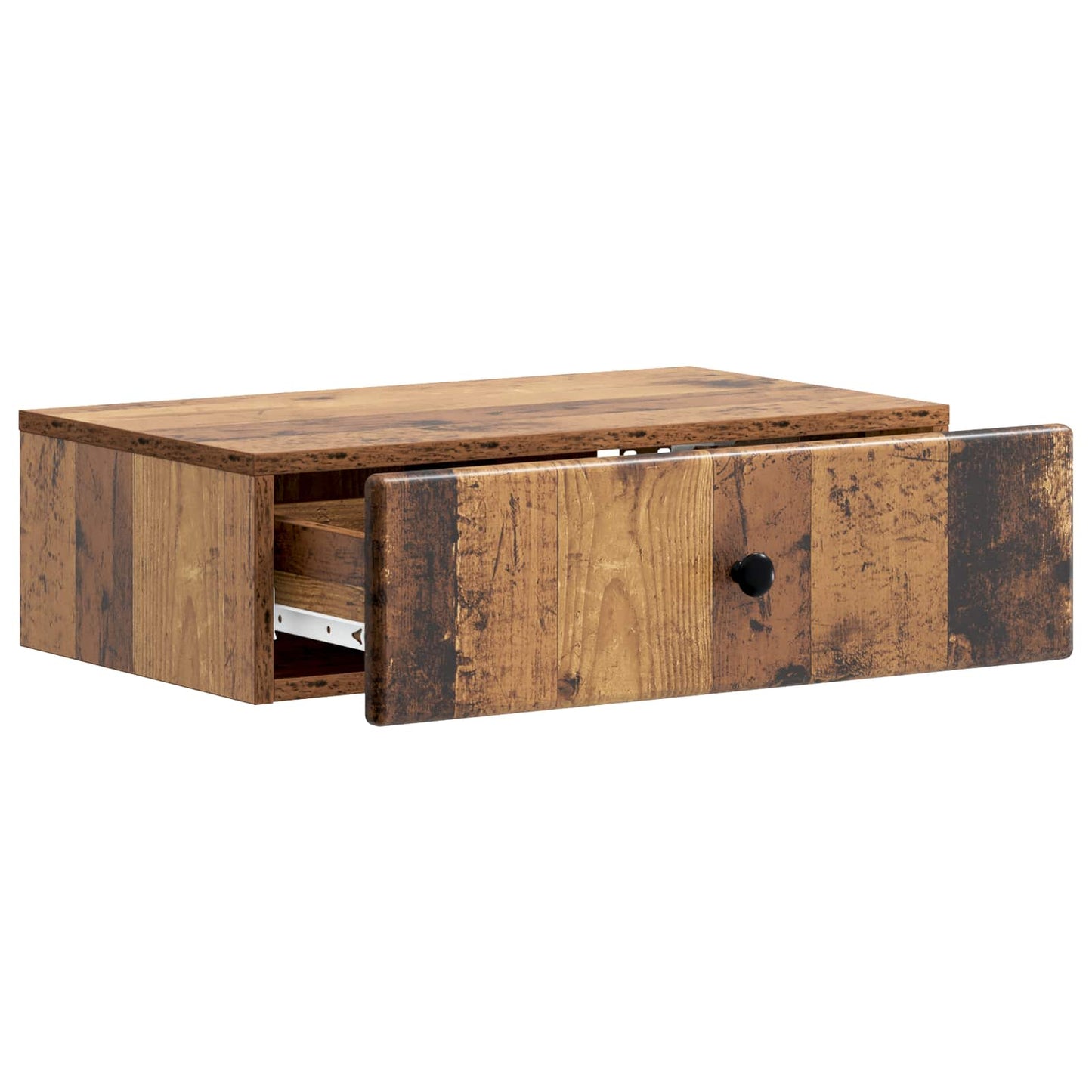 vidaXL Wall-Mounted Side Table Wall-mounted Old Wood 59 x 34.5 x 17 cm