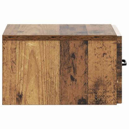 vidaXL Wall-Mounted Side Table Wall-mounted Old Wood 59 x 34.5 x 17 cm