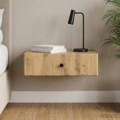 vidaXL Wall-Mounted Side Table 59 x 34.5 x 17 cm Engineered Wood