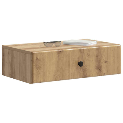 vidaXL Wall-Mounted Side Table 59 x 34.5 x 17 cm Engineered Wood