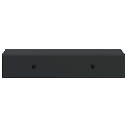 vidaXL Wall-Mounted Side Table Wall-mounted Black 87.5 x 34.5 x 17 cm