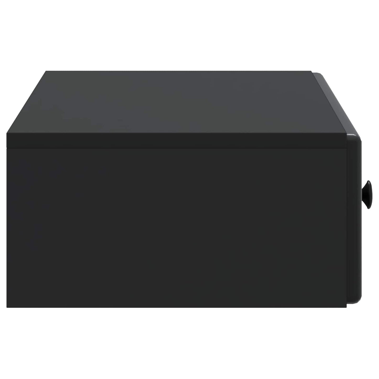 vidaXL Wall-Mounted Side Table Wall-mounted Black 87.5 x 34.5 x 17 cm