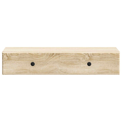 vidaXL Wall-Mounted Side Table Sonoma Oak 87.5 x 34.5 x 17 cm