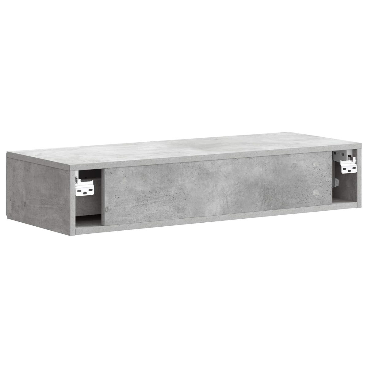 vidaXL Wall-Mounted Side Table Concrete Grey 87.5 x 34.5 x 17 cm
