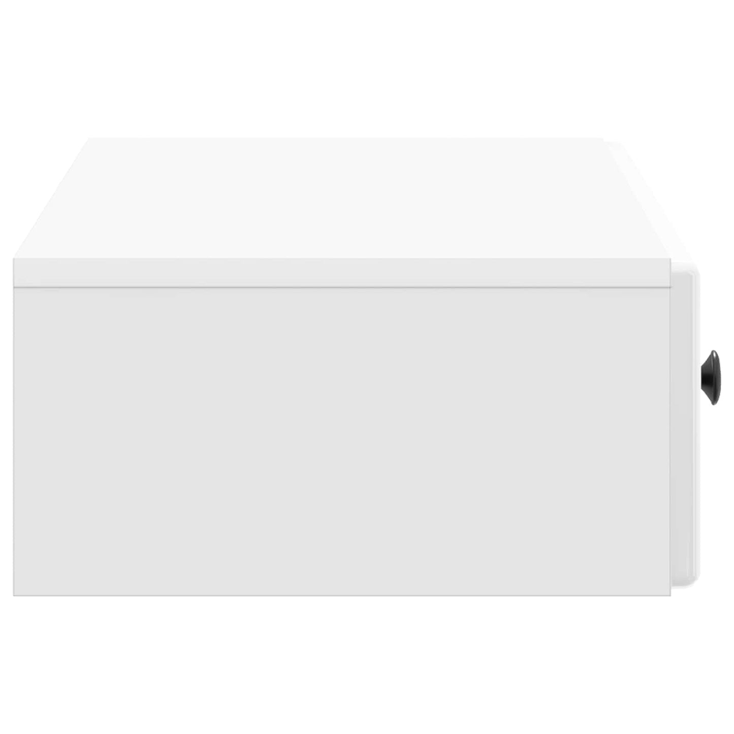 vidaXL Wall-Mounted Side Table High Gloss White 87.5 x 34.5 x 17 cm