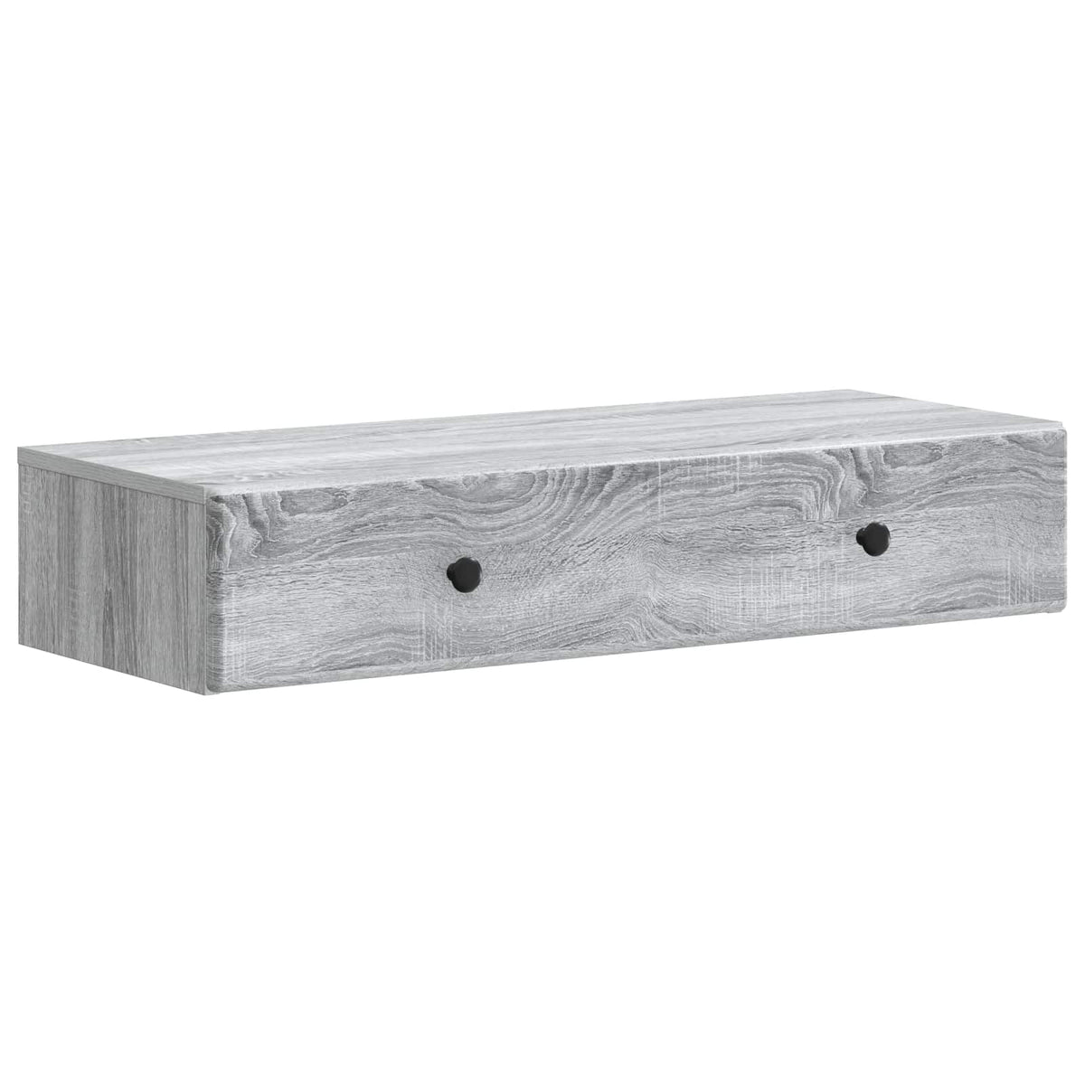 vidaXL Wall-Mounted Side Table Grey Sonoma 87.5 x 34.5 x 17 cm