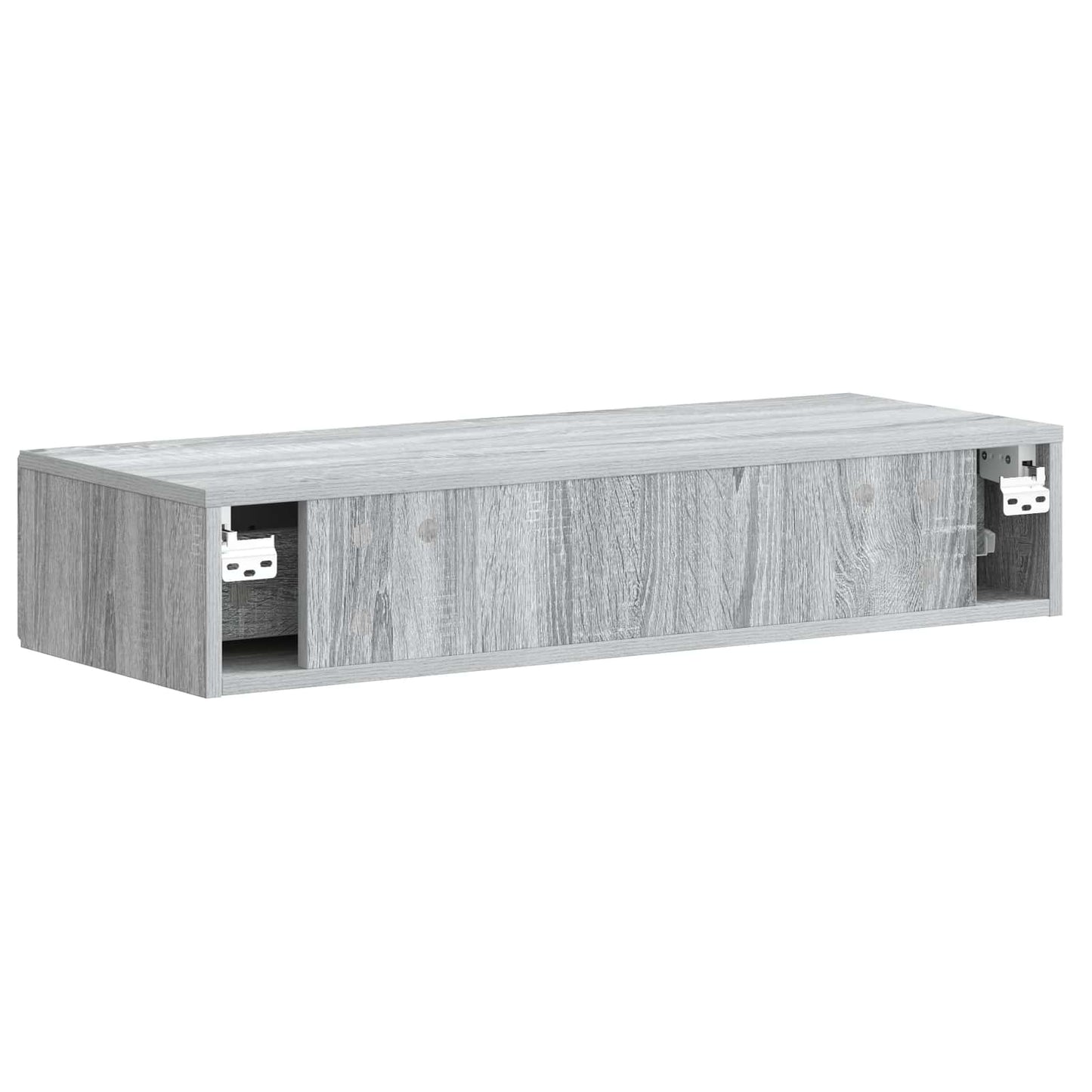 vidaXL Wall-Mounted Side Table Grey Sonoma 87.5 x 34.5 x 17 cm