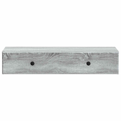 vidaXL Wall-Mounted Side Table Grey Sonoma 87.5 x 34.5 x 17 cm