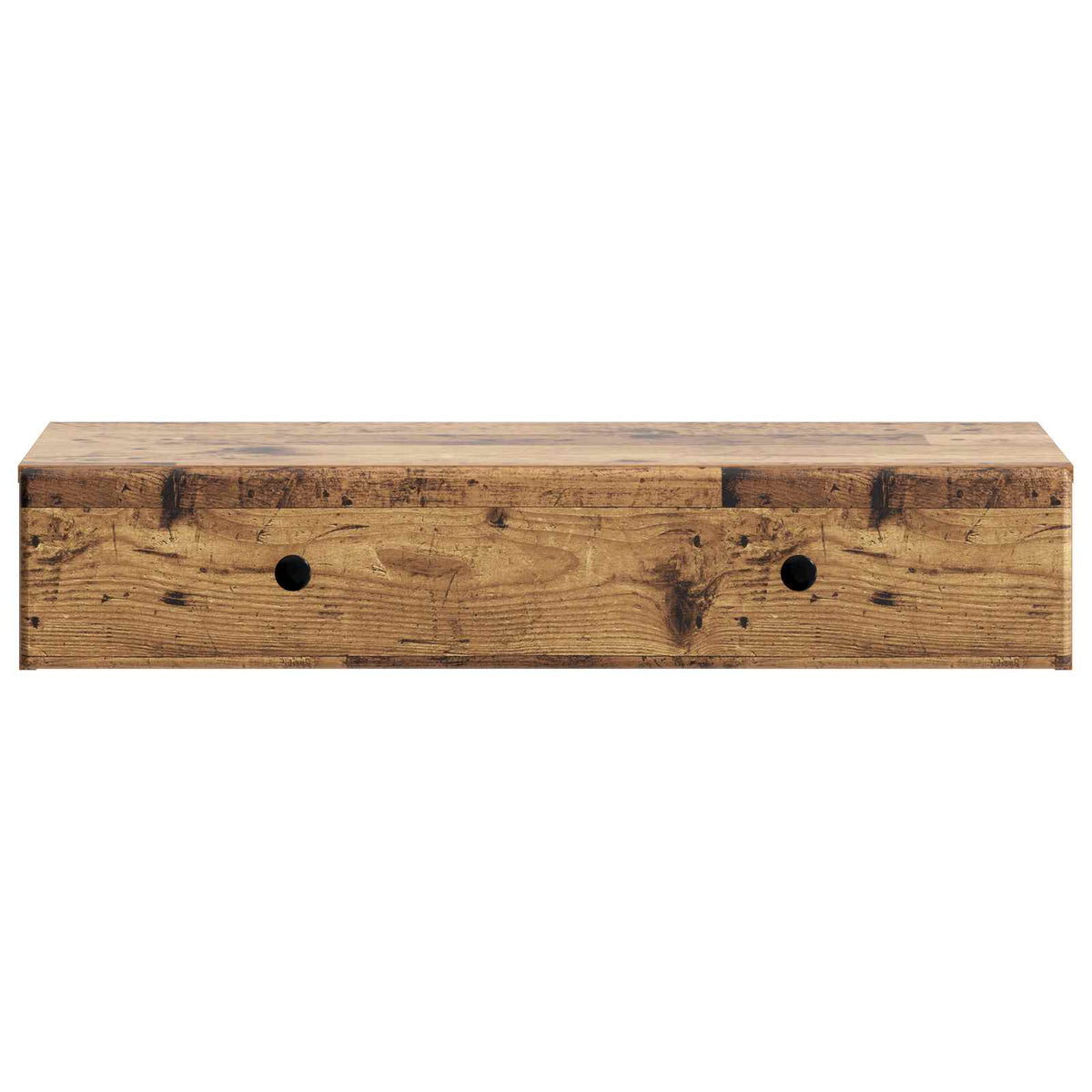 vidaXL Wall-Mounted Side Table Old Wood 87.5 x 34.5 x 17 cm