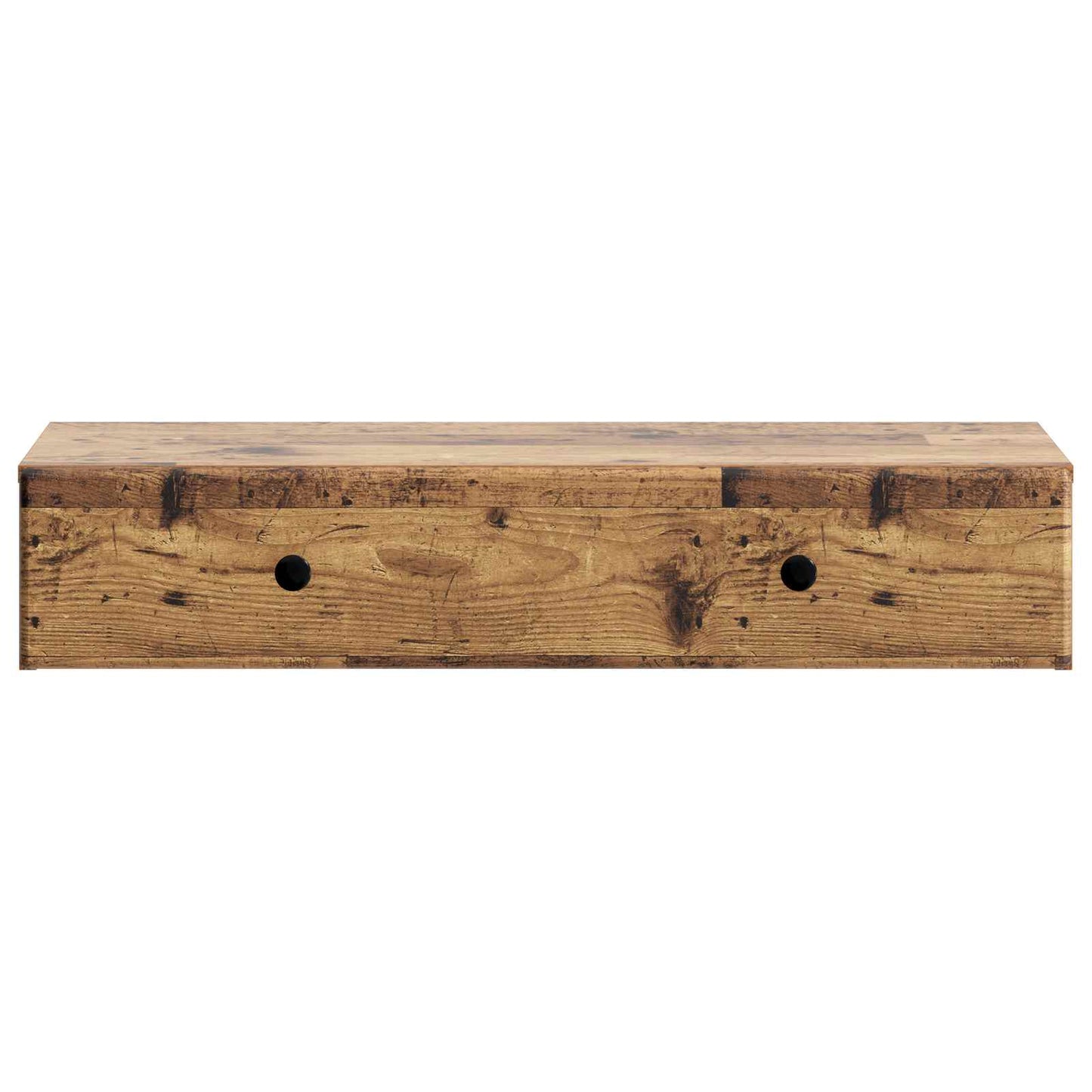 vidaXL Wall-Mounted Side Table Old Wood 87.5 x 34.5 x 17 cm