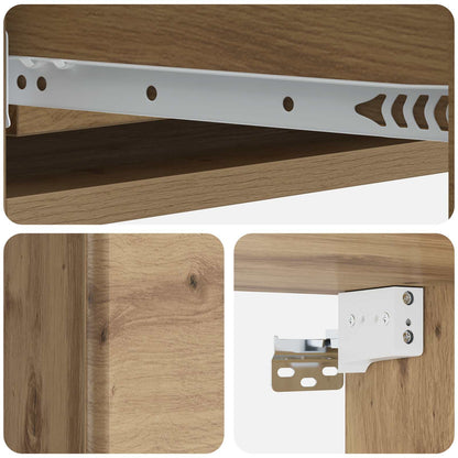 vidaXL Wall-Mounted Side Table 87.5 x 34.5 x 17 cm Engineered Wood