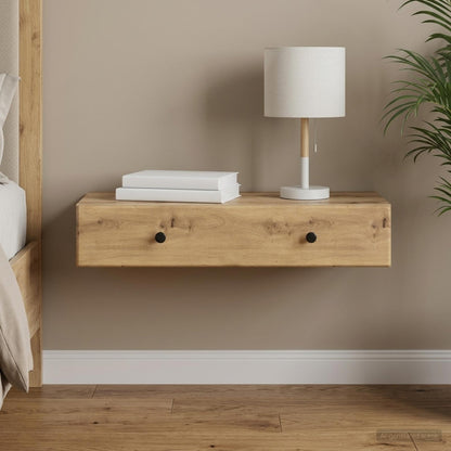 vidaXL Wall-Mounted Side Table 87.5 x 34.5 x 17 cm Engineered Wood