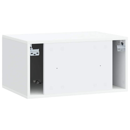 vidaXL Wall-Mounted TV Cabinet 59.5 x 41 x 30 cm White Engineered Wood