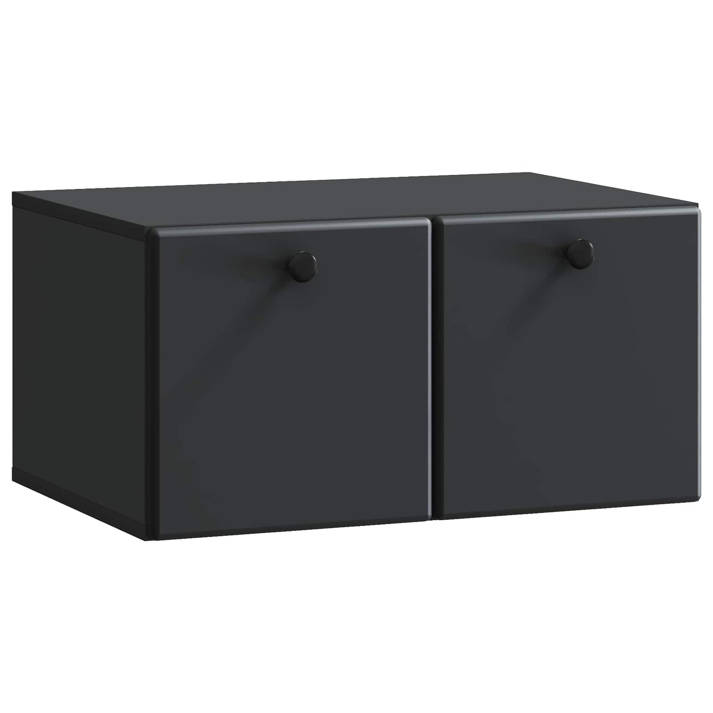 vidaXL Wall-Mounted TV Cabinet 59.5 x 41 x 30 cm Black Engineered Wood