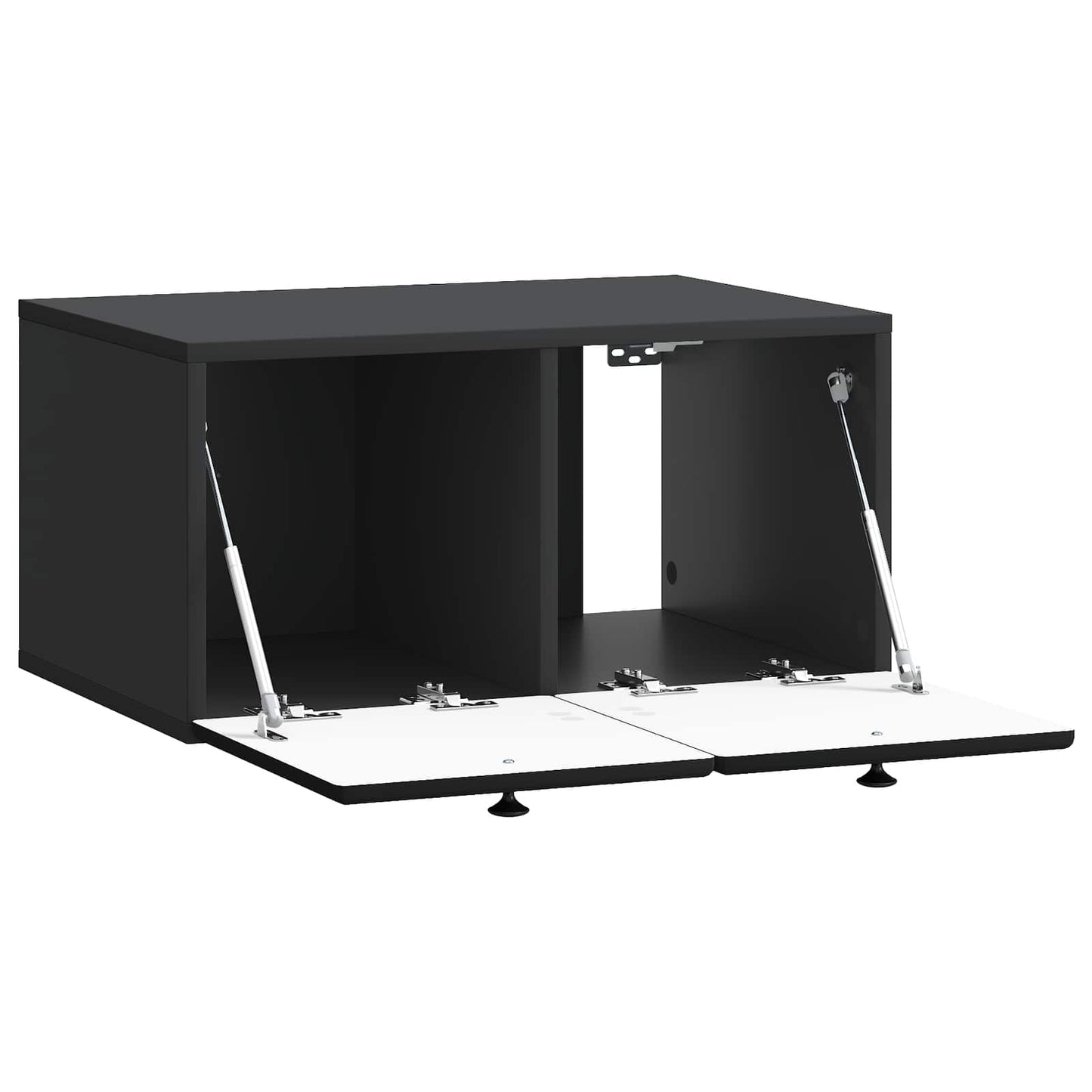 vidaXL Wall-Mounted TV Cabinet 59.5 x 41 x 30 cm Black Engineered Wood