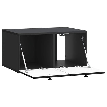 vidaXL Wall-Mounted TV Cabinet 59.5 x 41 x 30 cm Black Engineered Wood