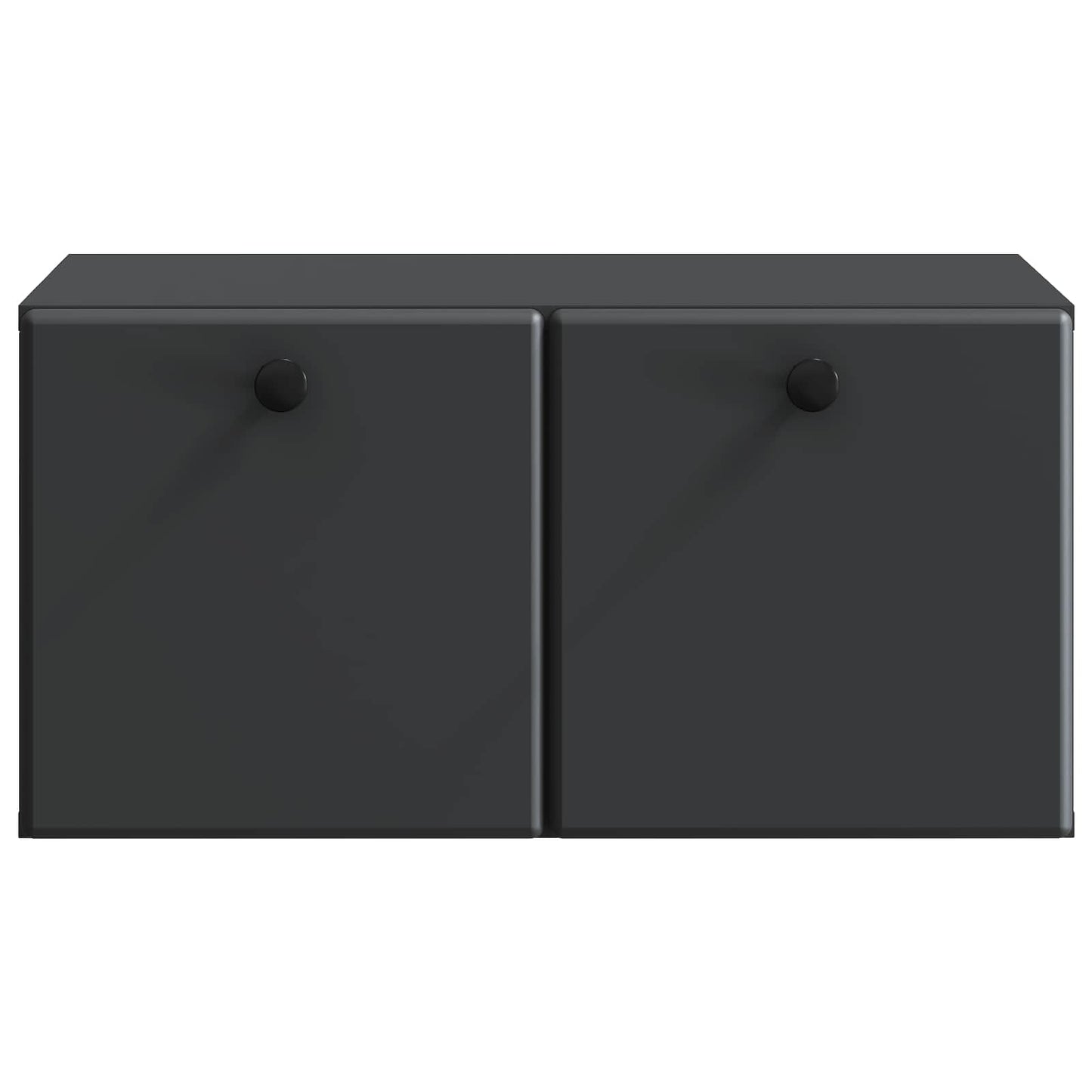 vidaXL Wall-Mounted TV Cabinet 59.5 x 41 x 30 cm Black Engineered Wood