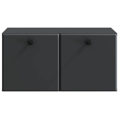 vidaXL Wall-Mounted TV Cabinet 59.5 x 41 x 30 cm Black Engineered Wood