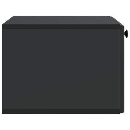 vidaXL Wall-Mounted TV Cabinet 59.5 x 41 x 30 cm Black Engineered Wood