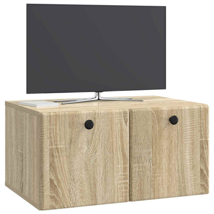 vidaXL Wall-Mounted TV Cabinet 59.5 x 41 x 30 cm Sonoma Oak