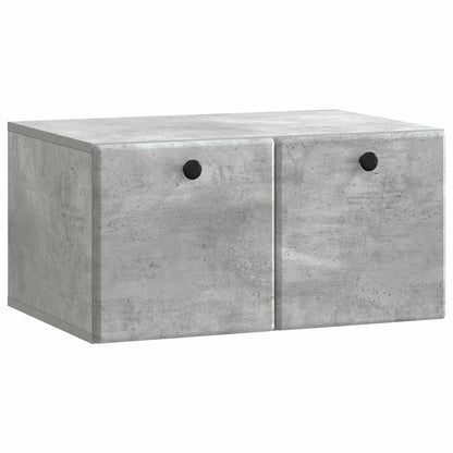 vidaXL Wall-Mounted TV Cabinet 59.5 x 41 x 30 cm Concrete Grey