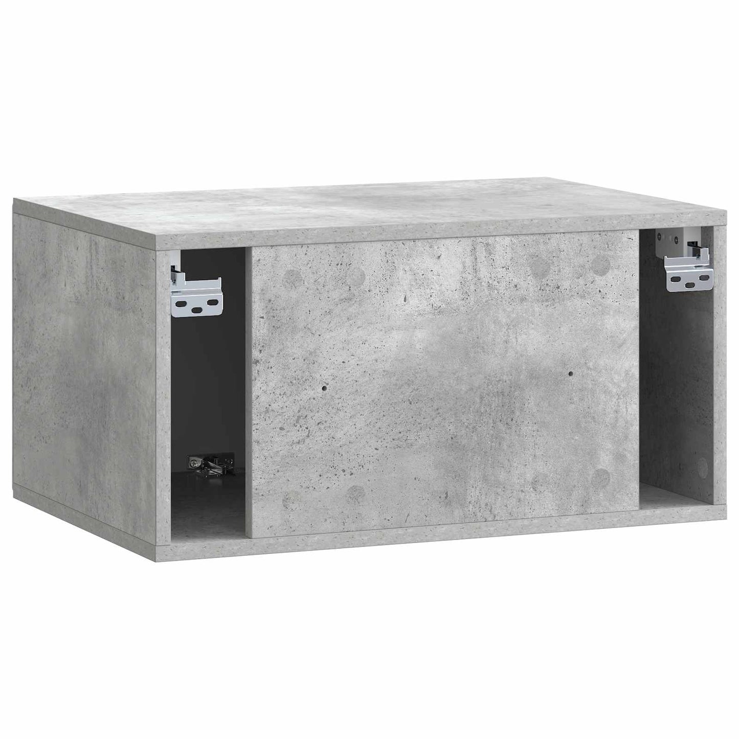 vidaXL Wall-Mounted TV Cabinet 59.5 x 41 x 30 cm Concrete Grey