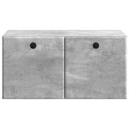 vidaXL Wall-Mounted TV Cabinet 59.5 x 41 x 30 cm Concrete Grey