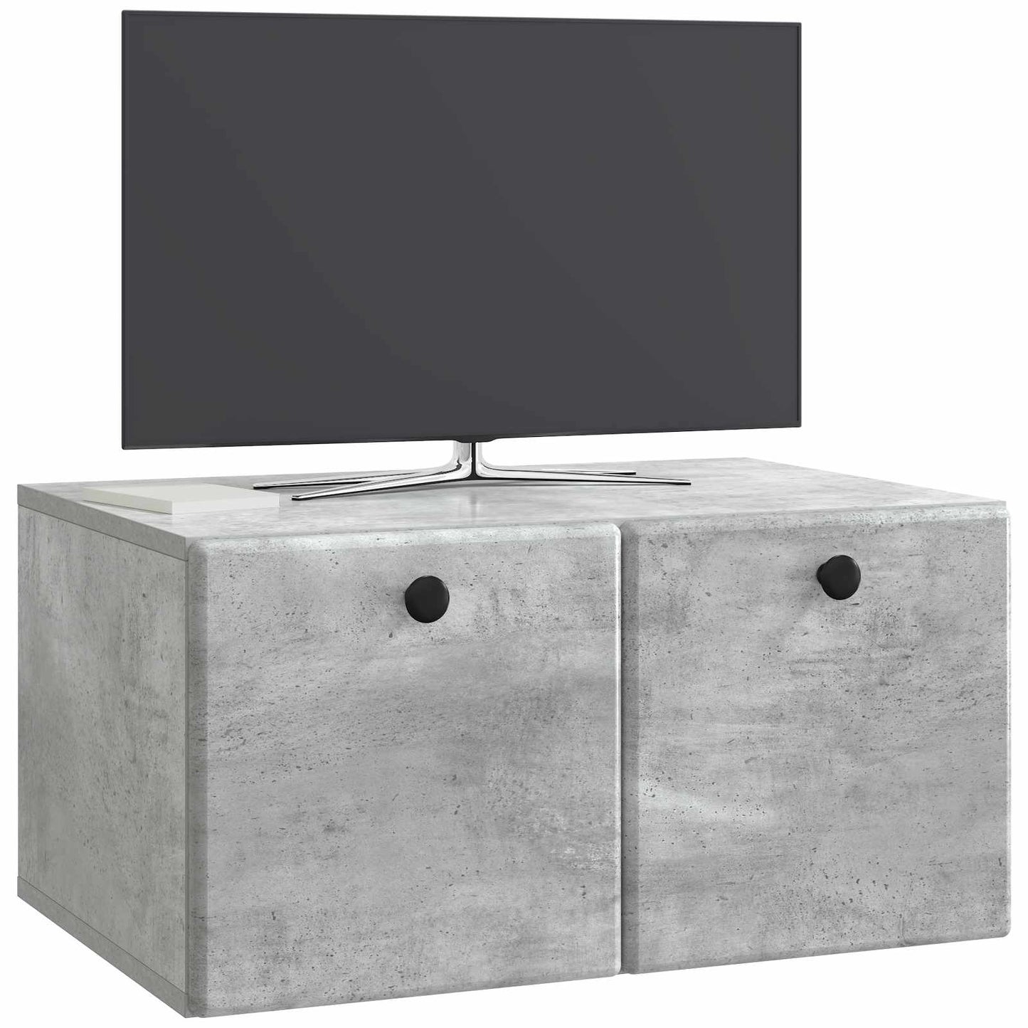 vidaXL Wall-Mounted TV Cabinet 59.5 x 41 x 30 cm Concrete Grey