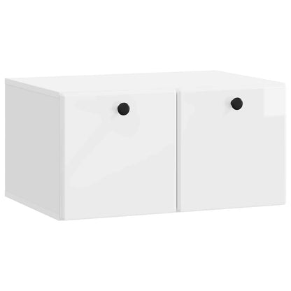 vidaXL Wall-Mounted TV Cabinet 59.5 x 41 x 30 cm High Gloss White