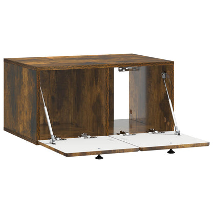 vidaXL Wall-Mounted TV Cabinet 59.5 x 41 x 30 cm Smoked Oak