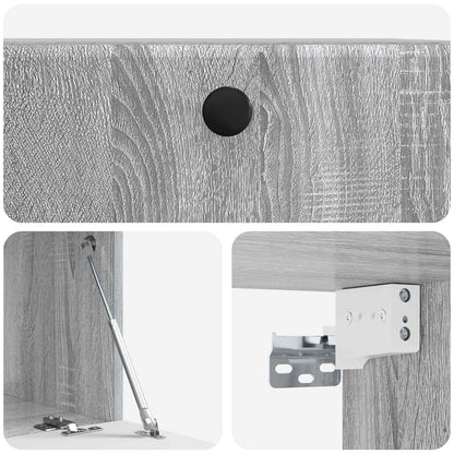 vidaXL Wall-Mounted TV Cabinet 59.5 x 41 x 30 cm Grey Sonoma