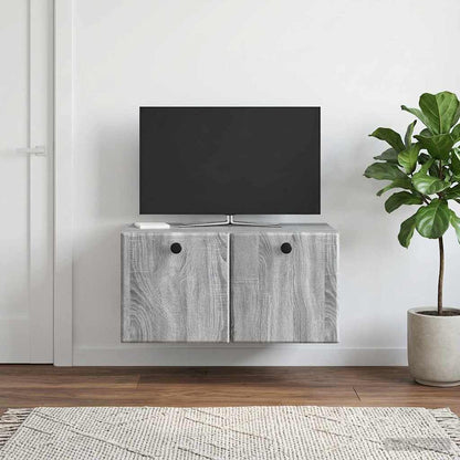 vidaXL Wall-Mounted TV Cabinet 59.5 x 41 x 30 cm Grey Sonoma