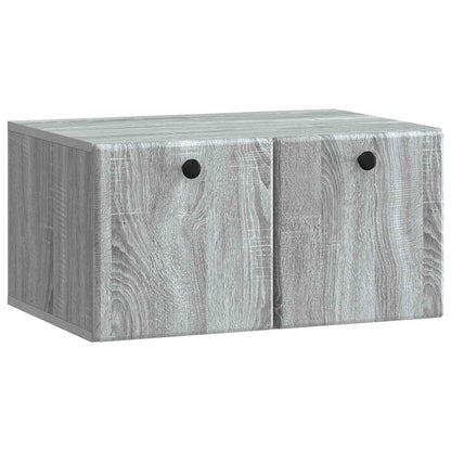 vidaXL Wall-Mounted TV Cabinet 59.5 x 41 x 30 cm Grey Sonoma