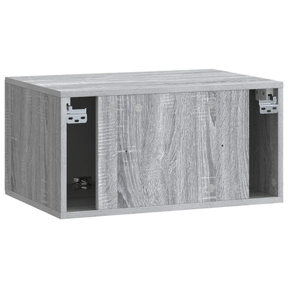 vidaXL Wall-Mounted TV Cabinet 59.5 x 41 x 30 cm Grey Sonoma