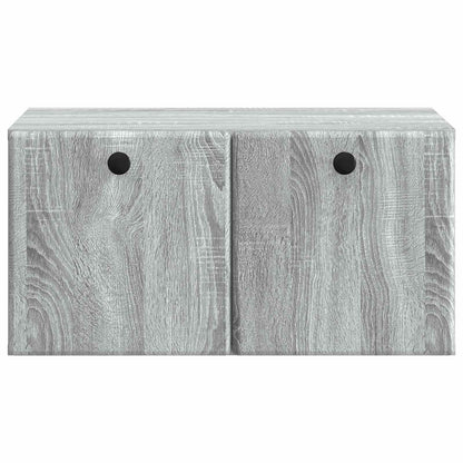 vidaXL Wall-Mounted TV Cabinet 59.5 x 41 x 30 cm Grey Sonoma