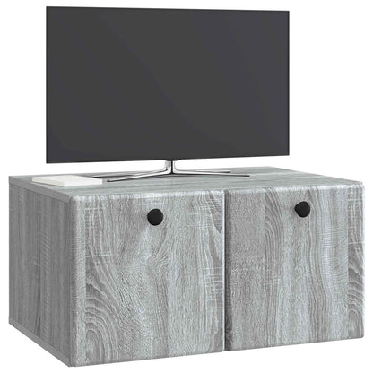 vidaXL Wall-Mounted TV Cabinet 59.5 x 41 x 30 cm Grey Sonoma