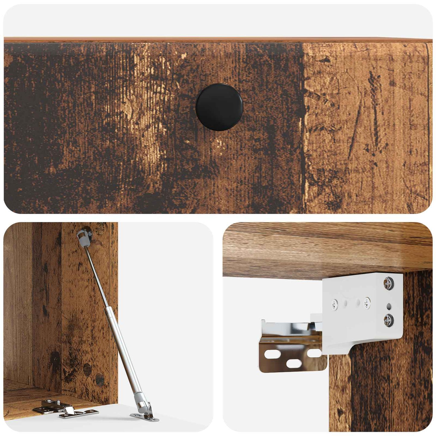 vidaXL Wall-Mounted TV Cabinet 59.5 x 41 x 30 cm Old Wood