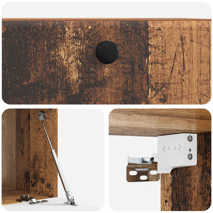 vidaXL Wall-Mounted TV Cabinet 59.5 x 41 x 30 cm Old Wood