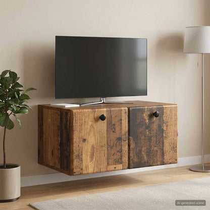 vidaXL Wall-Mounted TV Cabinet 59.5 x 41 x 30 cm Old Wood