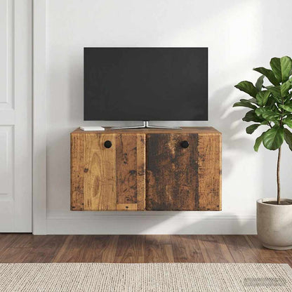 vidaXL Wall-Mounted TV Cabinet 59.5 x 41 x 30 cm Old Wood