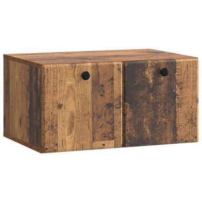 vidaXL Wall-Mounted TV Cabinet 59.5 x 41 x 30 cm Old Wood
