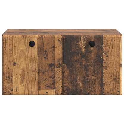 vidaXL Wall-Mounted TV Cabinet 59.5 x 41 x 30 cm Old Wood
