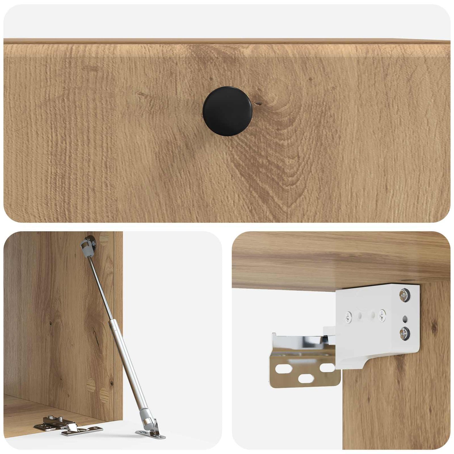 vidaXL Wall-Mounted TV Cabinet 59.5 x 41 x 30 cm Artisan Oak